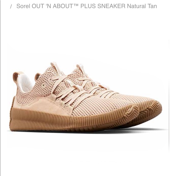 Sorel Shoes - SOREL OUT ‘N ABOUT™ PLUS SNEAKER NATURAL TAN- worn twice.
